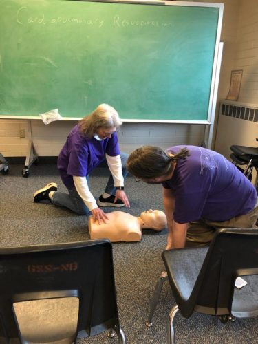 USS Kelly first aid class